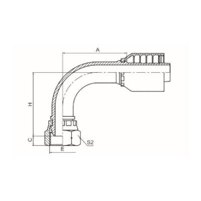 90°英管內螺紋球面 22191-RW